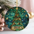 thumbnail image 1 of Acrylic Christmas Pendant Round Textured Home Ornament, Decorative Concave Pendant for Tree, Wall or Living Room Seasonal Accent, 1 of 5