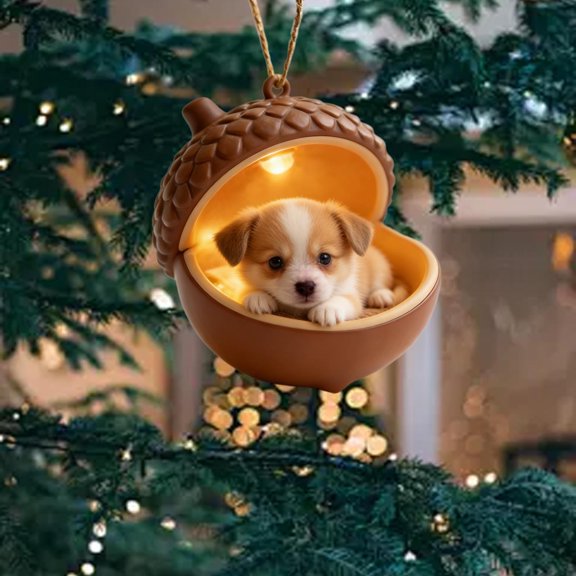 Acrylic Christmas Tree Ornament Hanging Decoration,Festive Holiday Pendant Lightweight Decorative Ornament Easy Hanging Seasonal Decor,for Christmas Tree Window Mantel Holiday Party Decoration-A