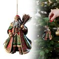 thumbnail image 1 of Acrylic Christmas Tree Ornaments Flat Legendary Festival Pendant Keepsake Ornament Christmas Pendant for Home and Car Decor/ Fantasy Kingdom Pendant Hunter, 1 of 7