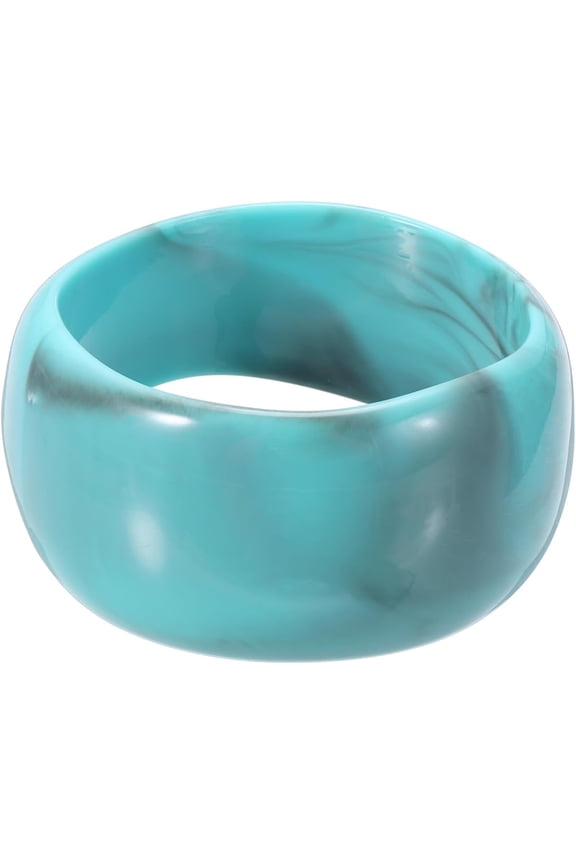 Acrylic Chunky Bangle Bracelets for Women, Resin Statement Acetate Cuff Wristbands Fashion Jewelry Blue -