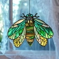 thumbnail image 1 of Acrylic Cicada Faux Stained Glass Window Hanging, Insect Lover Gift, Vibrant Cicada Suncatcher for Home Decor, Nature Lover Insect Lover, 1 of 7