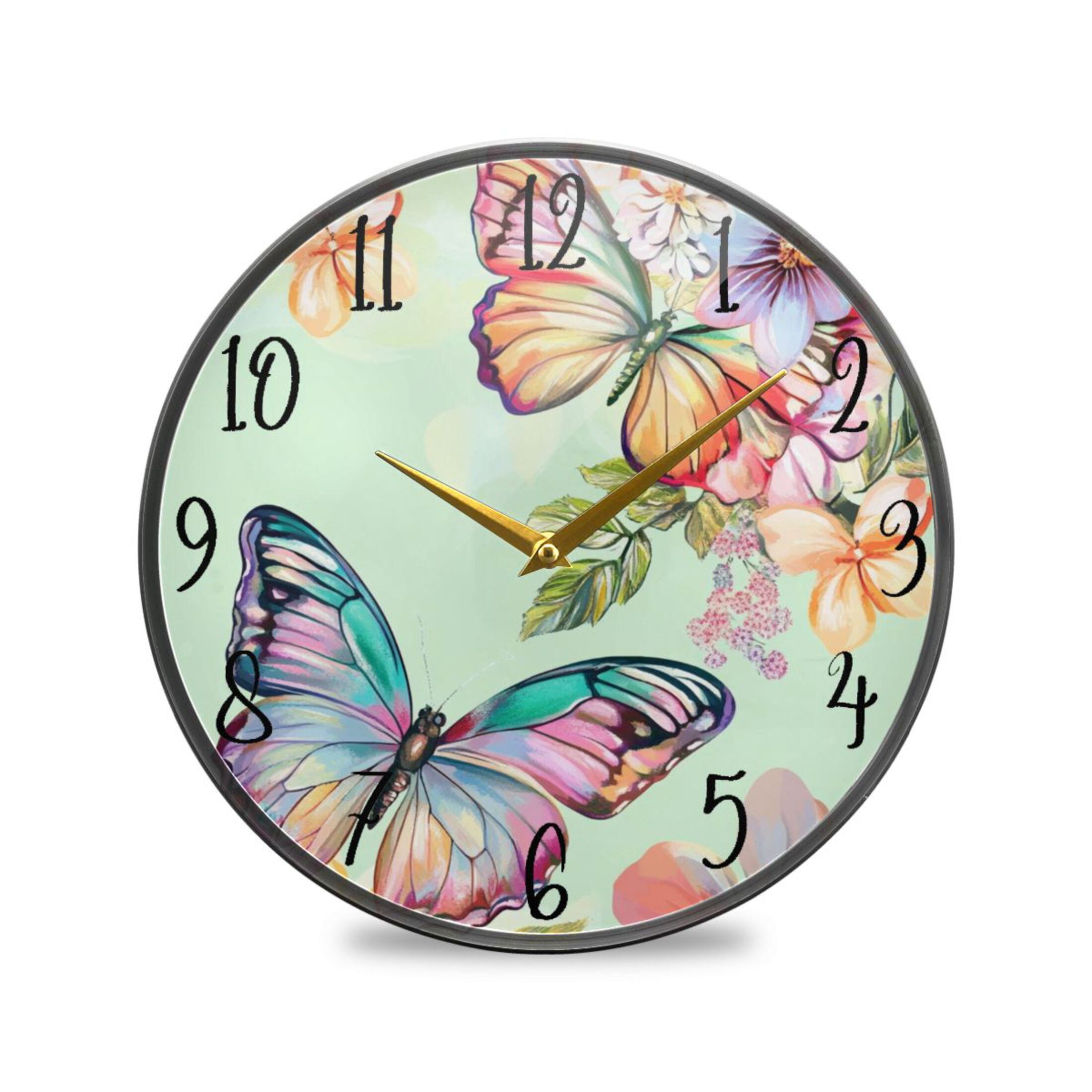 Acrylic Circular Clock 9.5x9.5 Inch Circular Clock Decorative Clock ...