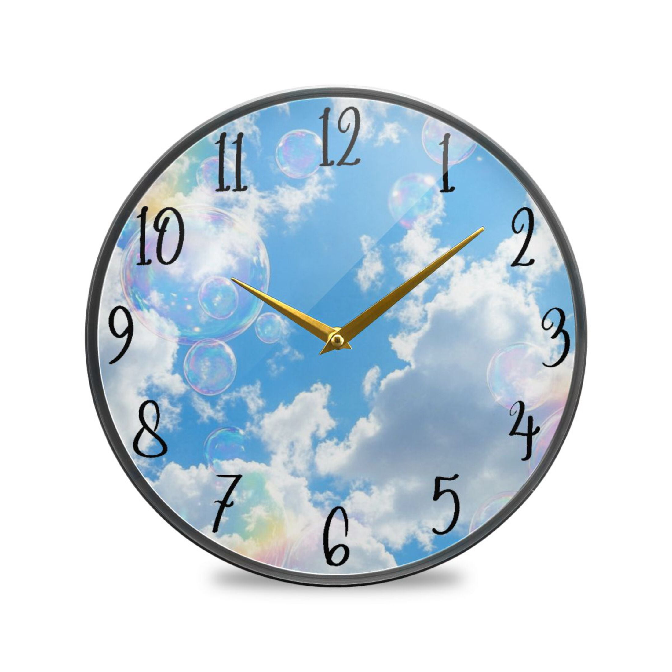 Acrylic Circular Clock 9.5x9.5 Inch Circular Clock Decorative Clock ...