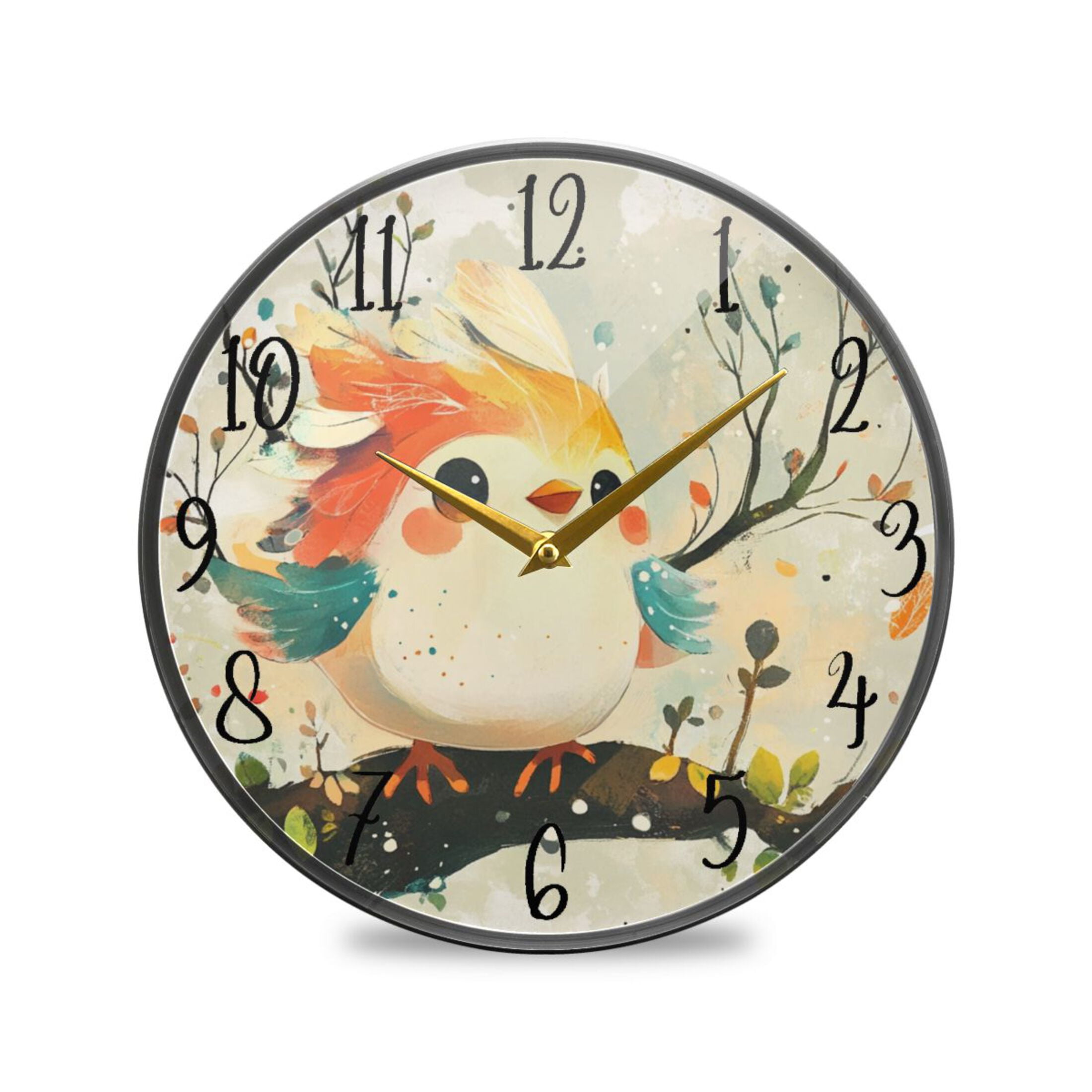 Acrylic Circular Clock 9.5x9.5 Inch Circular Clock Decorative Clock ...
