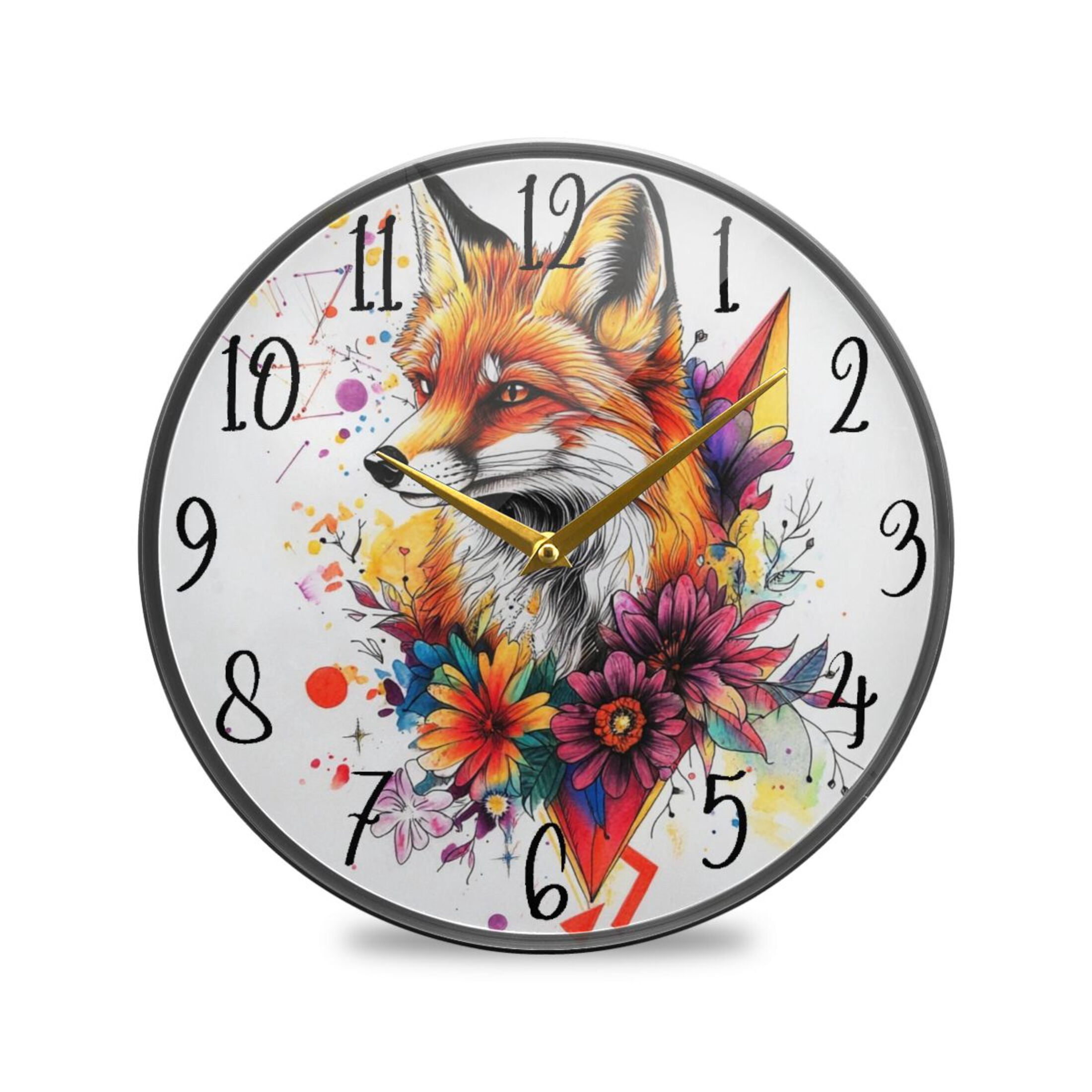 Acrylic Circular Clock 9.5x9.5 Inch Circular Clock Decorative Clock ...
