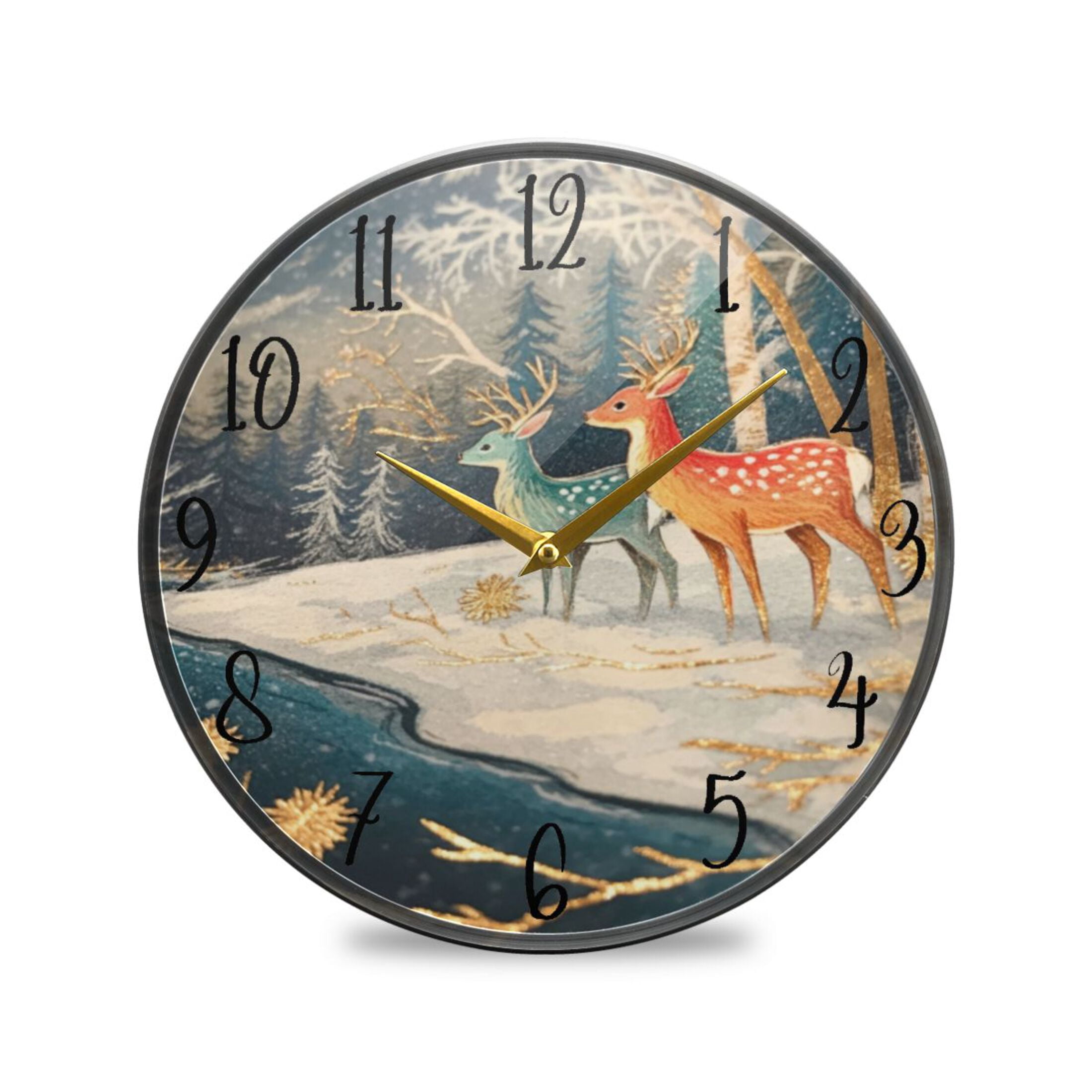 Acrylic Circular Clock 9.5x9.5 Inch Circular Clock Decorative Clock ...