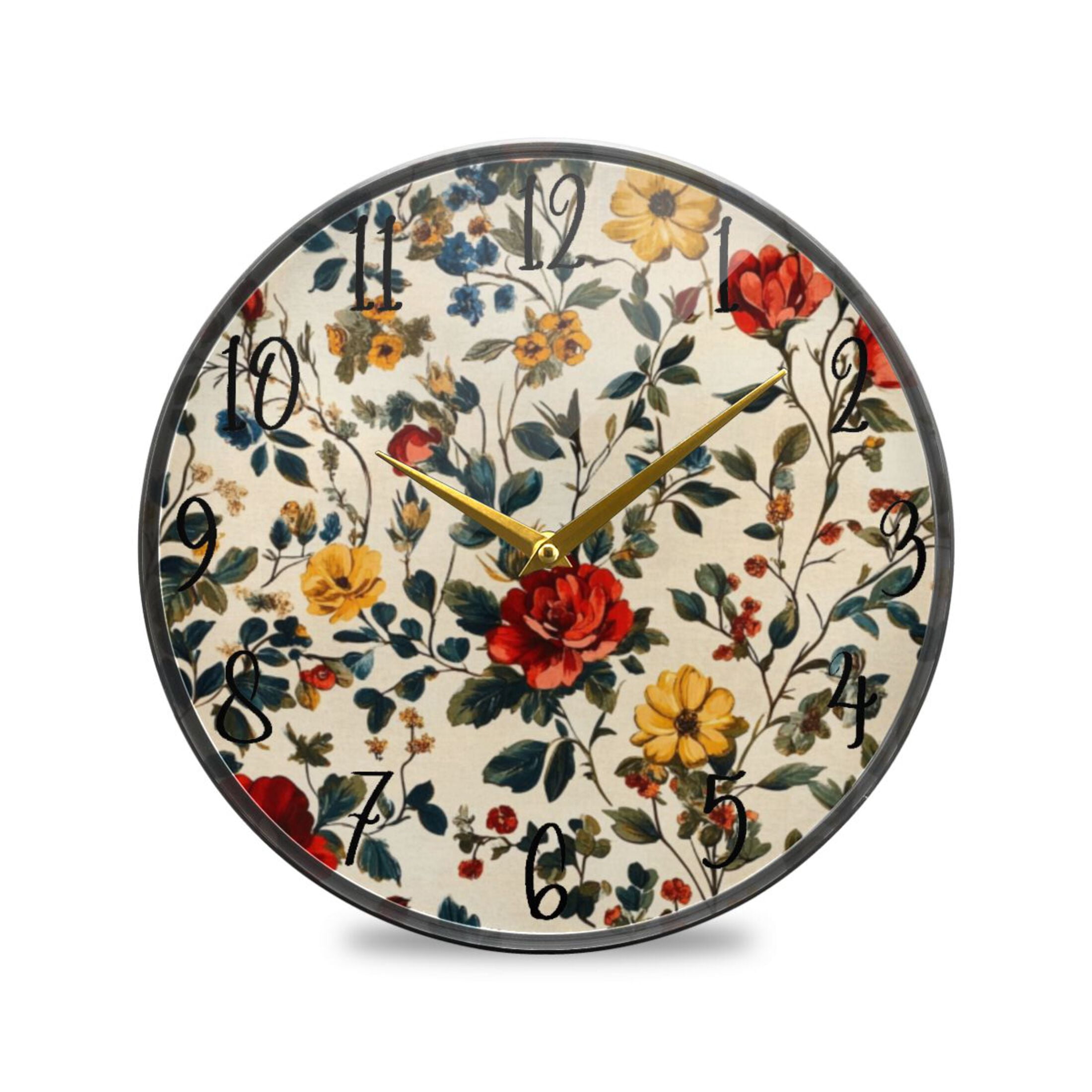 Acrylic Circular Clock 9.5x9.5 Inch Circular Clock Decorative Clock ...