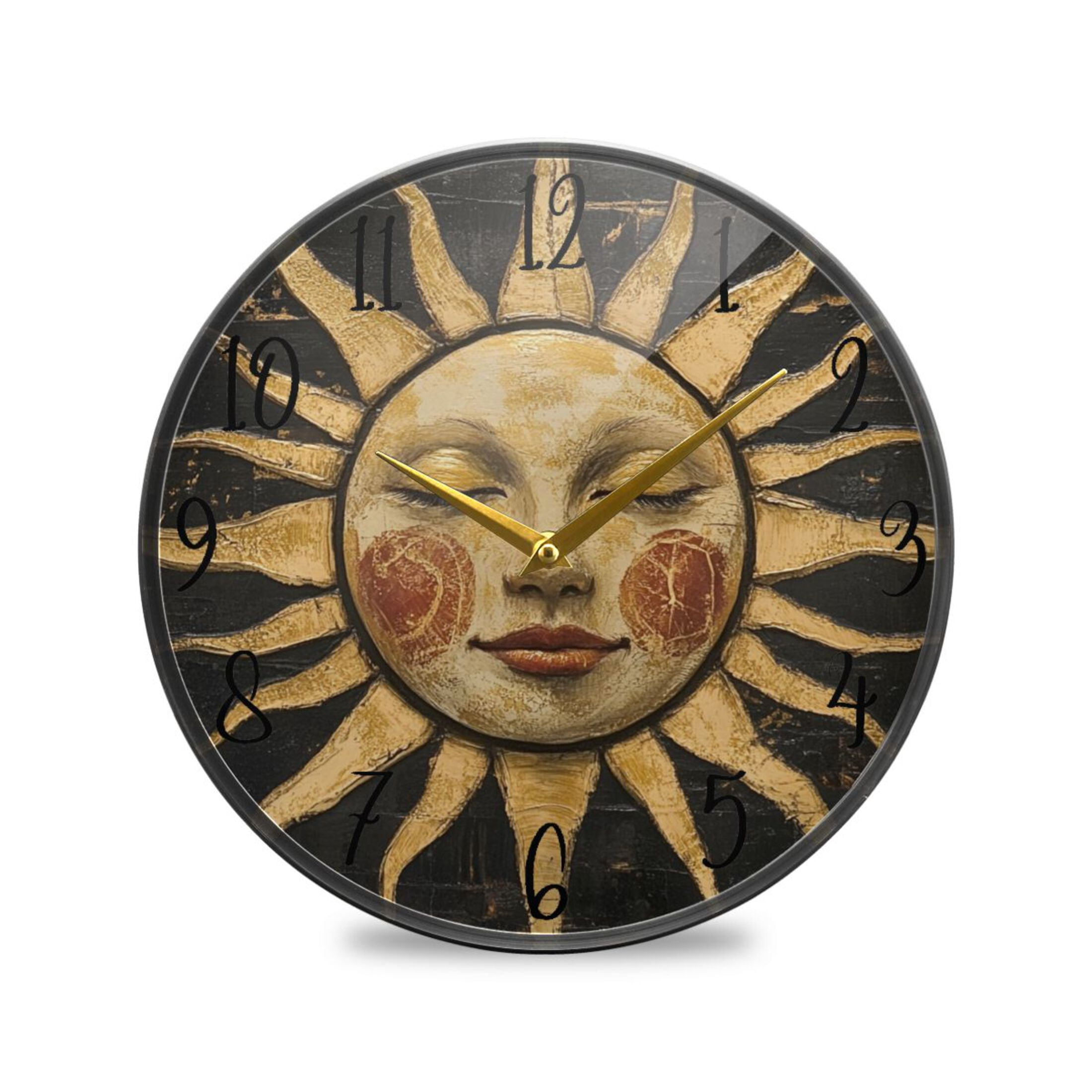 Acrylic Circular Clock 9.5x9.5 Inch Circular Clock Decorative Clock ...