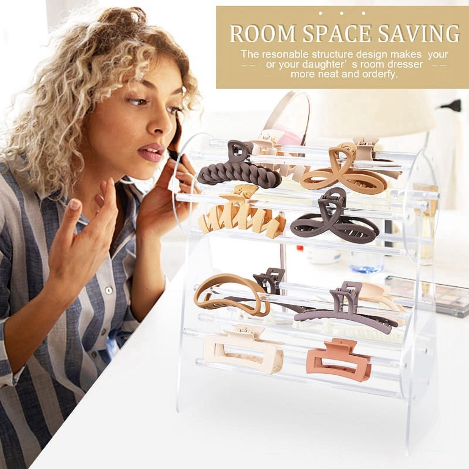 Acrylic-Claw-Clip-Organizer- 