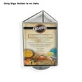 thumbnail image 1 of Acrylic Clear 3 Sided Sign Holder 5.5W x 8.5H Inches with Black Revolving Base, 1 of 2