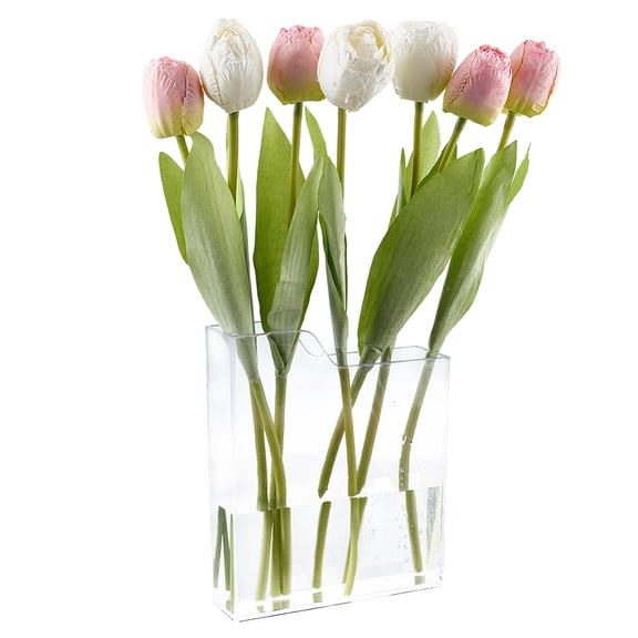 Acrylic Clear Art Vase for Home Office Desk Rectangle 180x150x41.5mm diy