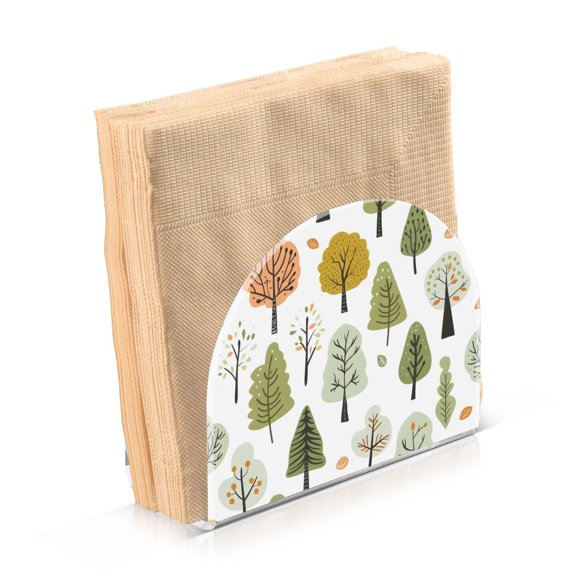 Acrylic Clear Cocktail Napkin Holder 4.1x4.9x2 inch Tree in Forest