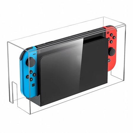 Acrylic Clear Dust Display Box Cover for Switch/OLED Dock (only Cover), Waterproof and dustproof Clear Protective Case support Nintendo Switch/OLED Dock