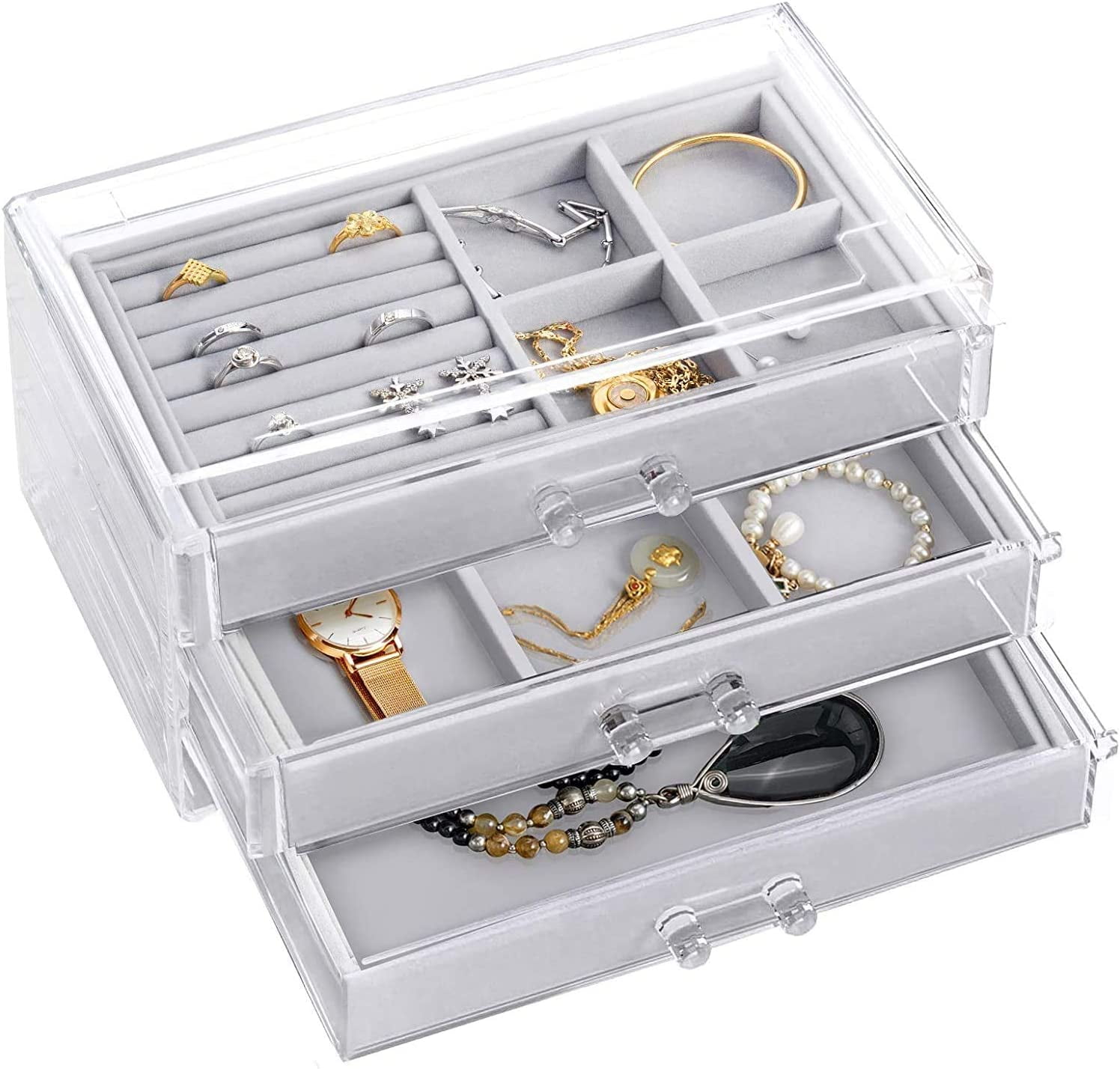 plastic jewelry organizer Clear Jewelry Organizer Acrylic Jewelry Box