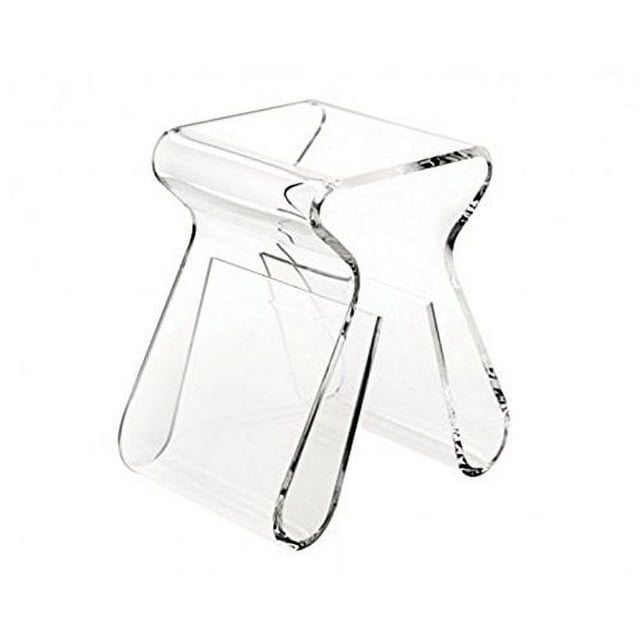 Acrylic Clear Magazine Rack End Table Stool