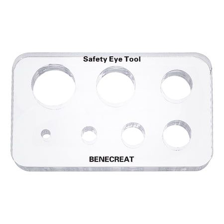 Acrylic Clear Safety Eye Insertion Tool Washer Installation Crochet Tool