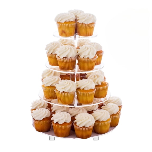Acrylic Clear Square Round Display Stand Jewelry Rings Dessert Cake Display Holder for Home Decorations Jewelry Storage