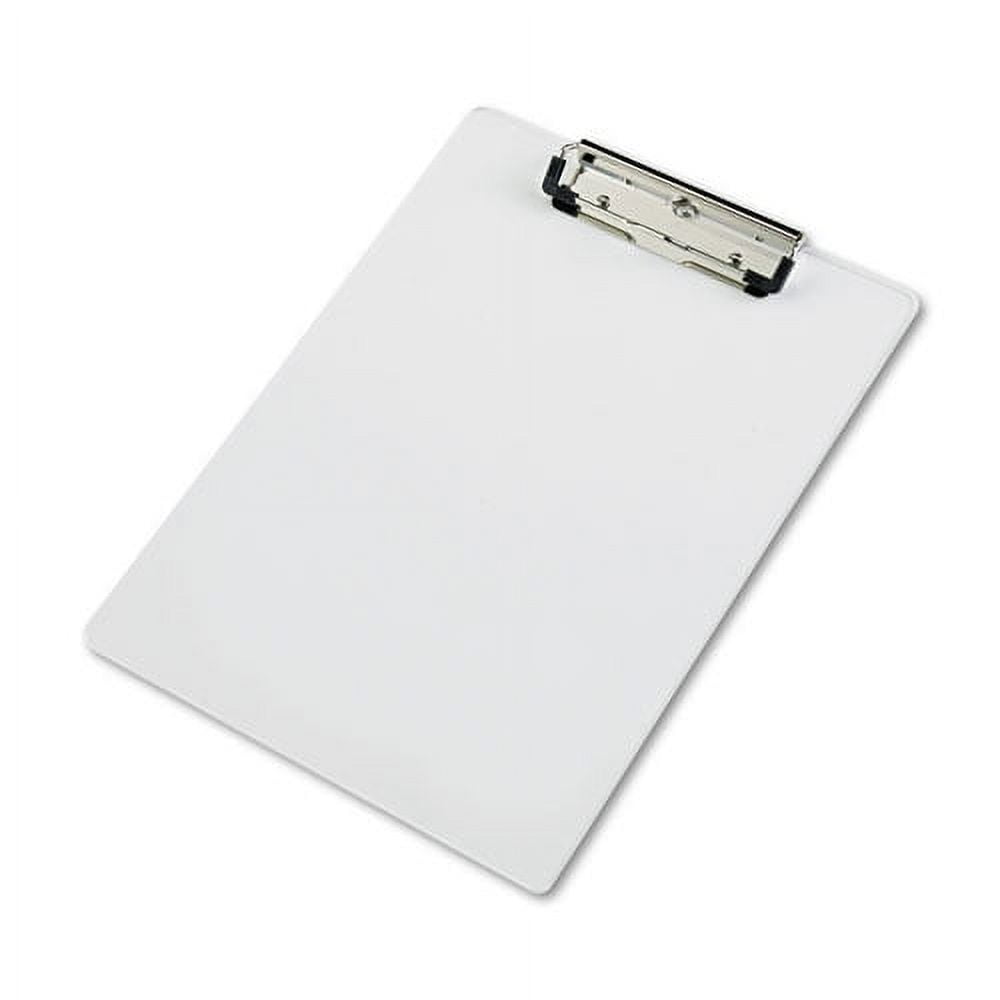 Acrylic Clipboard, 0.5" Clip Capacity, Holds 8.5 x 11 Sheets, Clear | Bundle of 2 Each