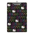 Acrylic Clipboard Black Color Hello Kitty Clipboard Standard A4 Letter