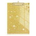 thumbnail image 1 of Acrylic Clipboard With Glossy Glitter Surface For A Sleek Elegant Look, Low-Profile Sturdy Metal Clips That Hold Up To 80 Sheets Securely, Designed For Classroom School And Daily, 1 of 4
