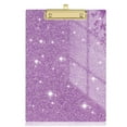 thumbnail image 1 of Acrylic Clipboard, High-Strength Clear Acrylic With Stylish Glitter Laminated Surface For Ultra-Shiny Effect, Low-Profile Gold Clips That Hold Up To 80 Sheets Securely, Designed, 1 of 4