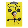 Acrylic Clipboard Yellow Key Coraline Clipboard Standard A4 Letter Size