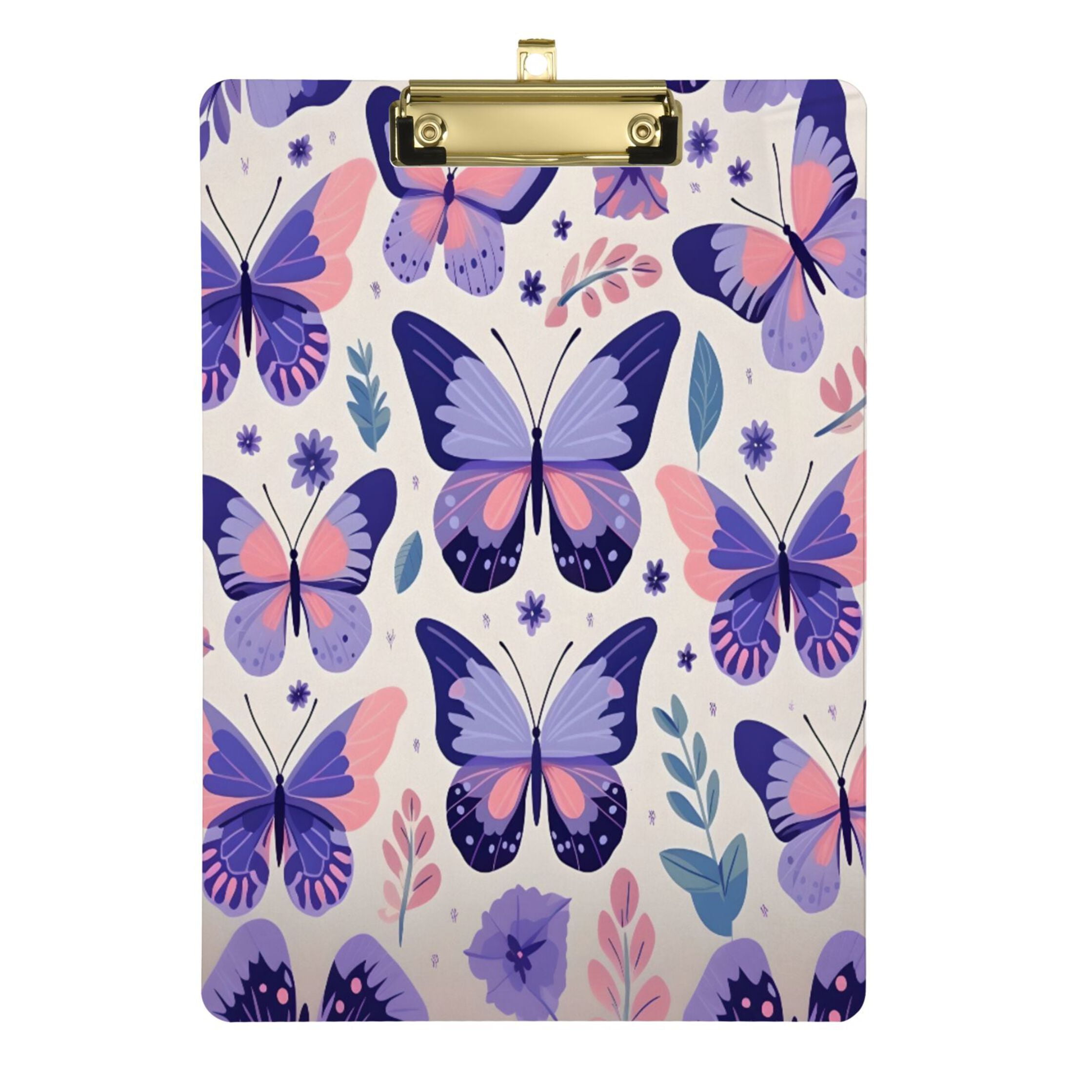 Acrylic Clipboards Butterflies Purple A4 Standard Size Clipboard 12.5 ...