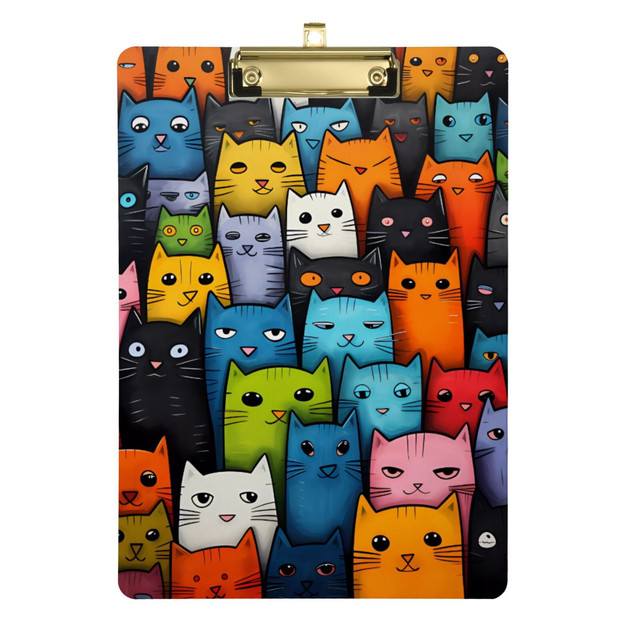 Acrylic Clipboards Cute Cats Colorful A4 Standard Size Clipboard 12.5