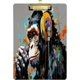 thumbnail image 1 of Acrylic Clipboards with Low Profile Clip, A4 Standard Size 9" x 12.5" File Holder for Writing Drawing, Clip Boards for Doctors Offices, A Monkey with Headphones Gifts, 1 of 7