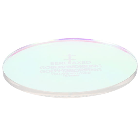 Raindrops Acrylic Coaster Set for Home Transparent and Desk Coaster for Cups Assorted Color