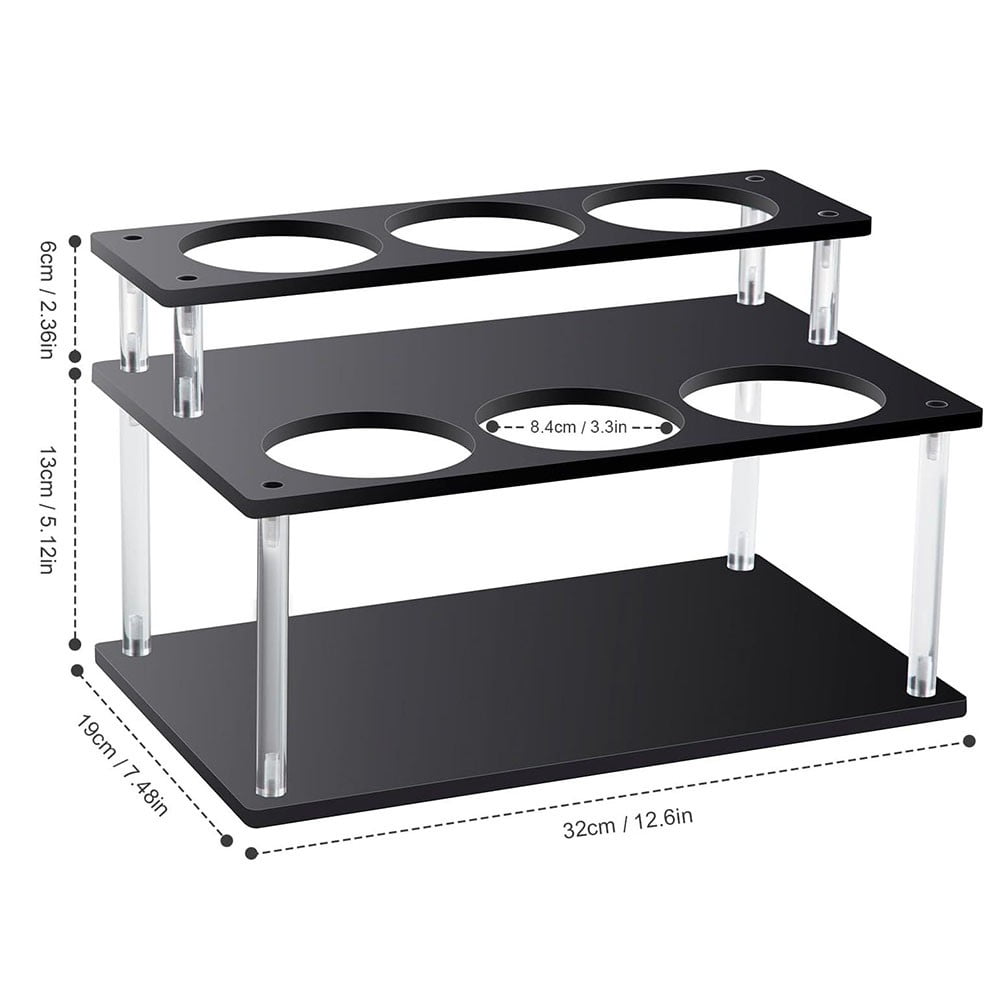Acrylic Coffee Syrup Organizer 2 Tier Coffee Syrup Rack Syrup Bottle ...
