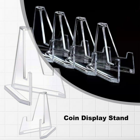 Acrylic Coin Display Stand, 1In Transparent Holder For Commemorative , Badges, Cards - Stable Molded, Multipurpose For Home, Art Class, Trade Show