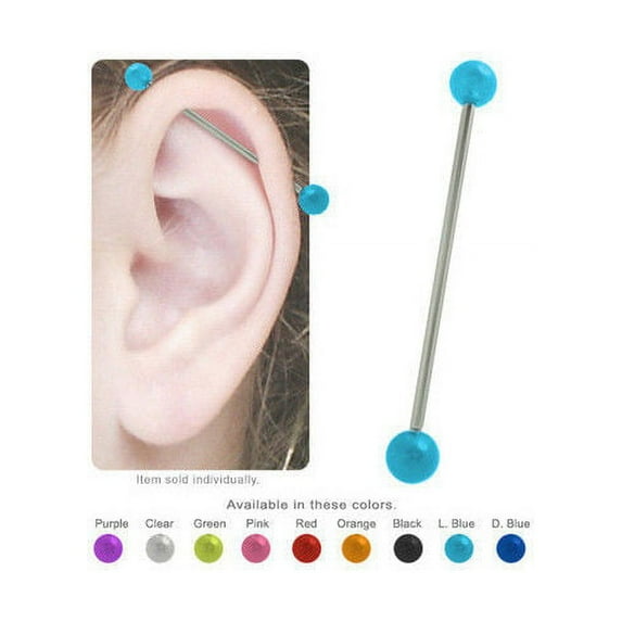 Acrylic Colored Industrial Barbell