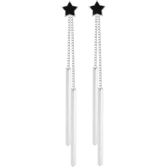 Acrylic Colorful Rectangle Dangling Earrings For Women, Cute Black White Red Green Orange Pink Purple Blue Yellow Drop Dangle Earrings For Women Trendy With Sterling Silver Hook[Z1]