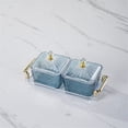 thumbnail image 1 of Acrylic Compartment Serving Tray With Lid Snack Plate For Coffee Table Fruit Storage Wedding Party Display And Home Entertaining, 1 of 9