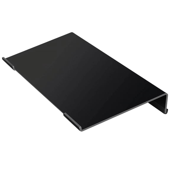 Acrylic Computer Keyboard Stand for Desktop Anti-slip 15-Degree Tilt Keyboard Riser Stable Keyboard Holder with Ergonomic Wrist Relief Design Desktop Keyboard Tray (1pcs 17*5.7*1.2"),Black