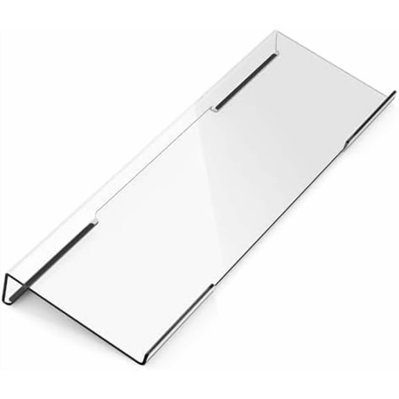 Acrylic Computer Keyboard Stand for Desktop (Clear), Ergonomic Keyboard Tilted Elevated Rack Key Board Tray Holder Riser Stand for Office Home Desk Work Supplies