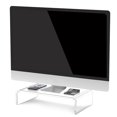 thumbnail image 1 of Acrylic Computer Monitor Stands Laptop Riser Extra Storage, Clear Shelf, 1 of 7