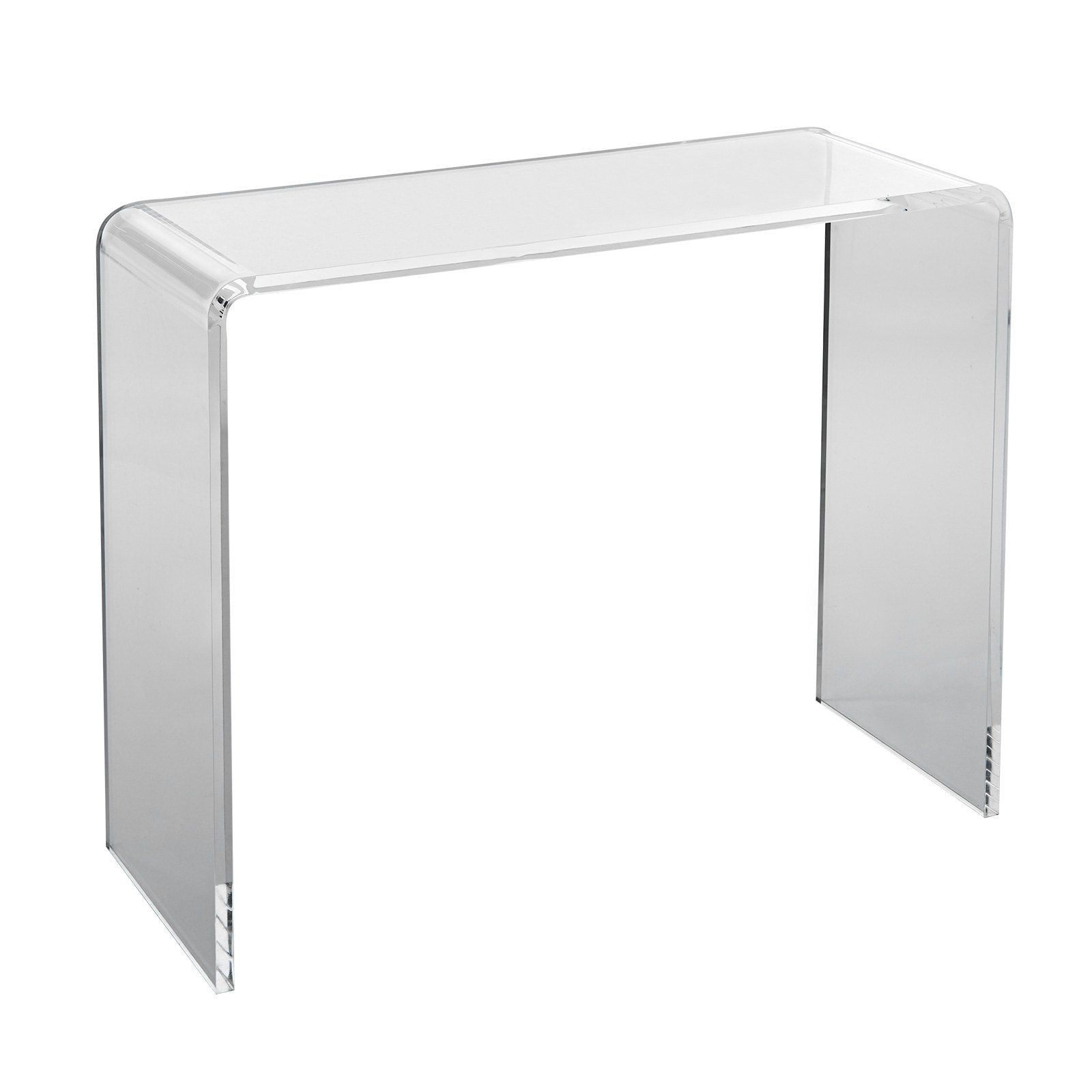 Acrylic Console Table,Modern Clear Acrylic End Table – Transparent Side Table 38.2"x15"x29.3" for Living Room, Bedroom, Entryway