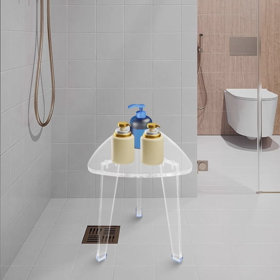 Acrylic Corner Stool Acrylic Storage Shelf Multifunction Acrylic Stool Clear