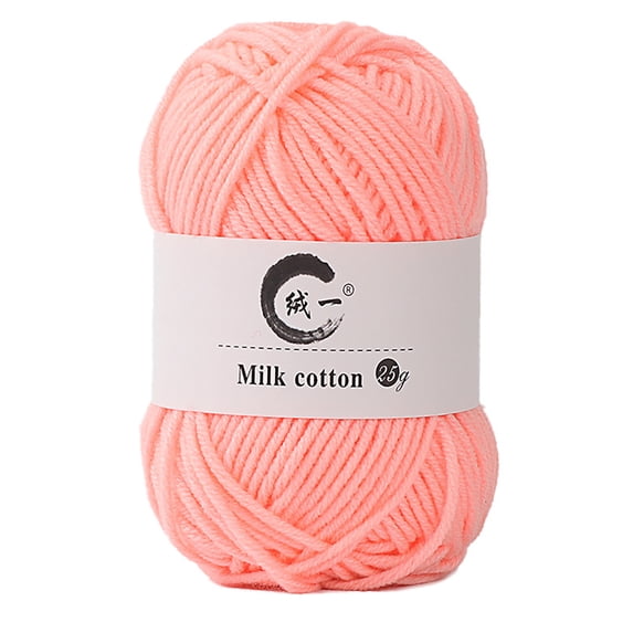 Acrylic & Cotton Blended Knitting and Crochet Yarn Soft Medium Yarn, Breathable and Skin Friendly for Baby Garments, Scarves, Hats, and Craft Projects(Inulin)