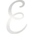 thumbnail image 1 of Acrylic Craft Letters, Lobby Sign E Script, 1'' Tall Clear Alphabet, 1 of 5