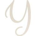 thumbnail image 1 of Acrylic Craft Letters, Lobby Sign Y Script, 1'' Tall White Alphabet, 1 of 5
