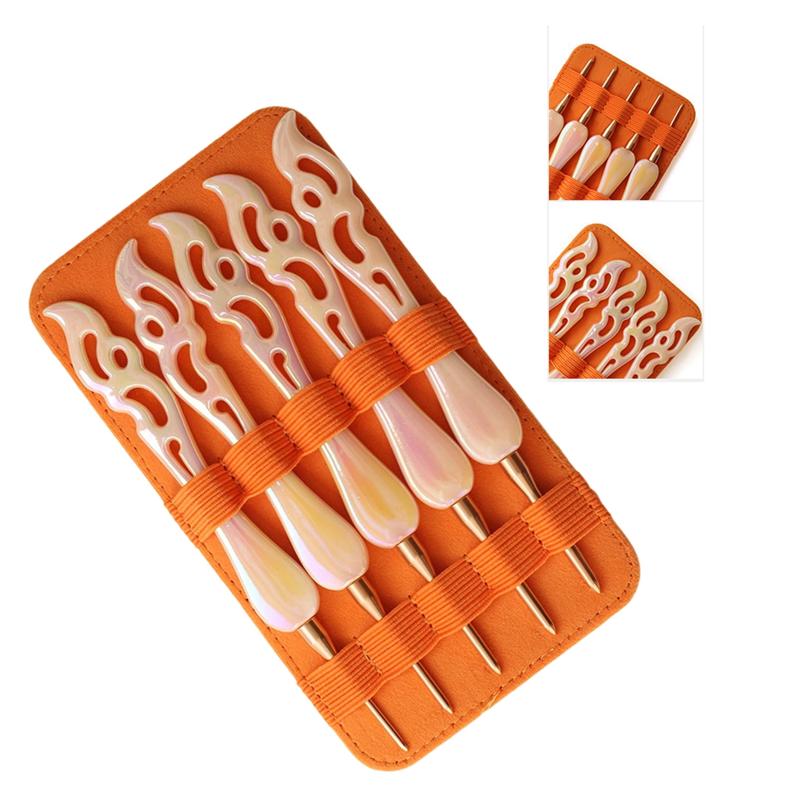Acrylic Crochet Hook With Large Ergonomic Handle For Comfortable Knitting And Crafting Projects
