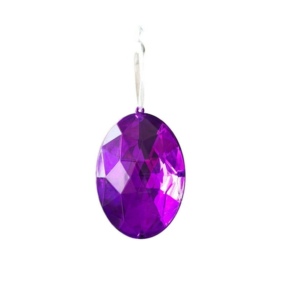 Acrylic Crystal Ball Christmas Tree Ornaments Valentines Crystal Ornaments for Tree Plastic Diamond Hanging Ornaments with Rope for Party Decorations