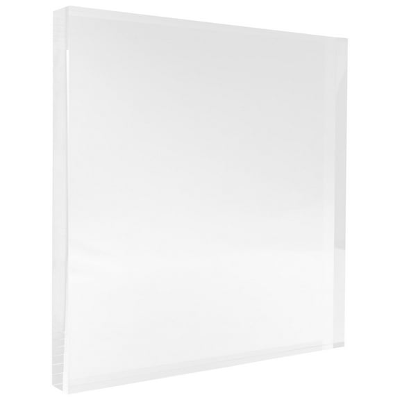 Acrylic Cube Jewelry Organizer Tray with Square Base for Makeup Vanity, Bracelet Storage, and Decorative Display