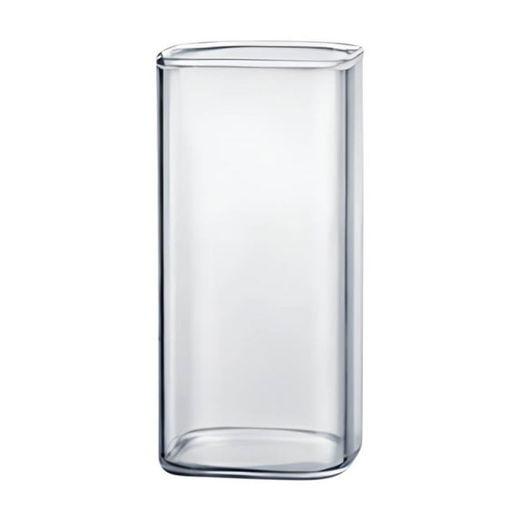 Acrylic Cup Drinking Glass, Transparent Crystal Design, High Temperature Resistance, Easy-grip Handle, Reusable Beverage Glassware for Home and Office, Topliu