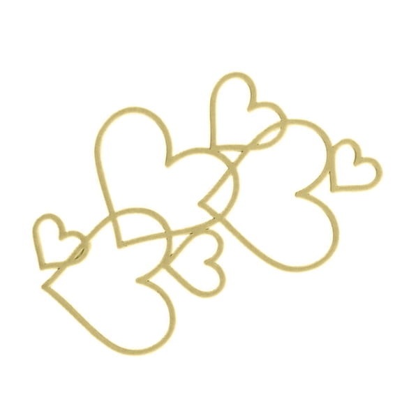 Acrylic Cupcake Topper Love Heart Dessert Decoration for DIY Baking Lovers