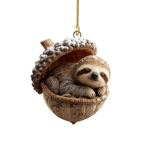 Acrylic Cute Animal Christmas Ornaments, Cozy Rustic Tree Hanging ...