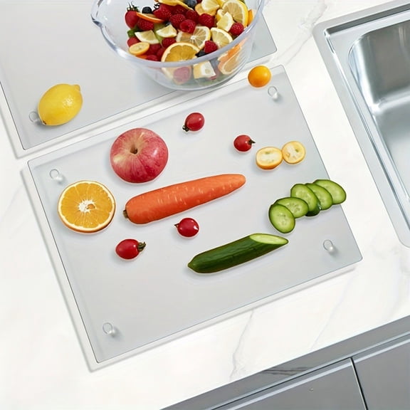 Acrylic Cutting Board Clear Cutting Boards Clear Cutting Board for Countertop, Non Slip Large Cutting Board for Countertop Protector Apartment Essentials Kitchen Gadgets Gifts, 9 x 13in
